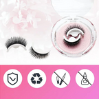Reusable Self-Adhesive False Eyelashes Quick Application Natural Look