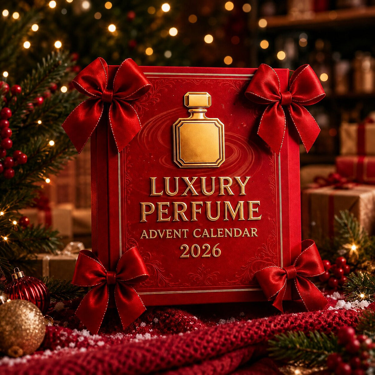 24 Piece Acrylic Perfume Bottle Ornament Advent Calendar - Image 3
