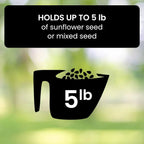 Outdoor Squirrel Proof Bird Feeder Multi-Port Wild Bird Feeder