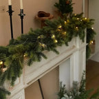 Artificial Pine Prelit Christmas Garland Battery Operated - Image 5
