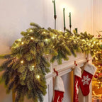 Artificial Pine Prelit Christmas Garland Battery Operated - Image 8
