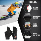 Thermal Winter Gloves Non-Slip Grip for Cycling and Skiing