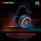 USB Gaming Headphone with LED Lights & Volume Control