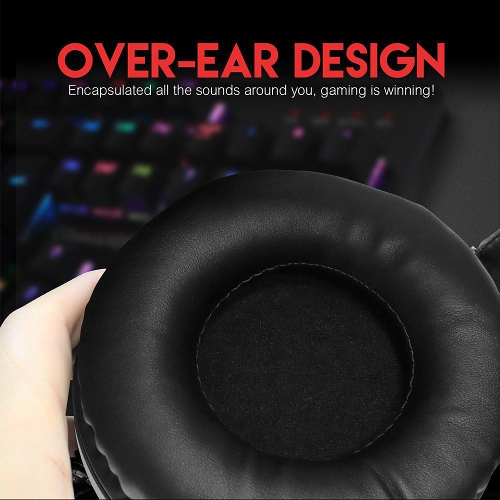 USB Gaming Headphone with LED Lights & Volume Control