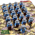 21‑Piece WWII Army Soldier Building Block Set