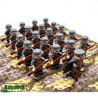 21‑Piece WWII Army Soldier Building Block Set