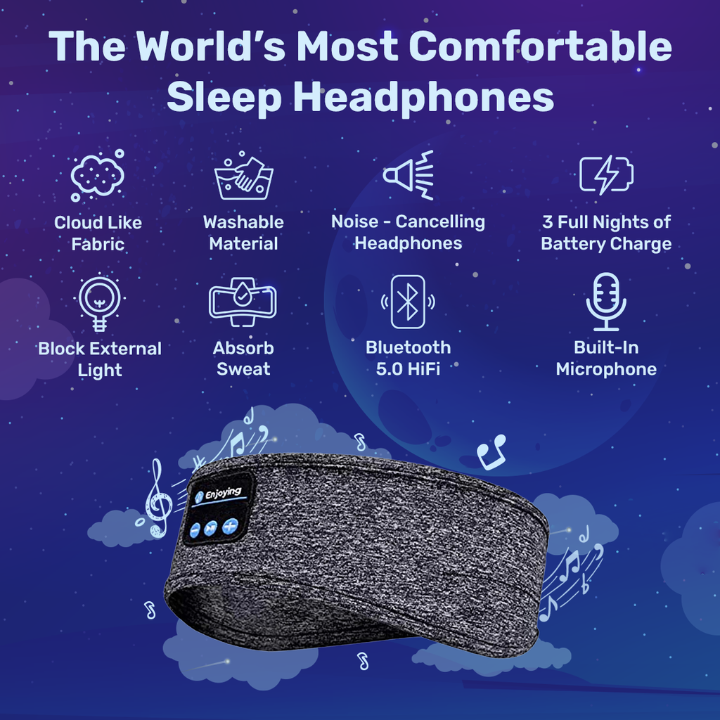 Sleep Headphones with Noise Blocking for Restful Nights