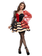 Women 2 Piece Queen of Hearts Costume - Image 2