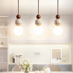 Travertine Pendant Light Minimalist Neutral-Style Hanging Light
