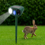 Eco‑Friendly Rabbit Deterrent with Ultrasonic & LED Lights