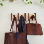 Wooden Space-Saving Wall-Mounted Piano Hanger Rack