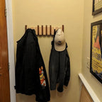 Wooden Space-Saving Wall-Mounted Piano Hanger Rack