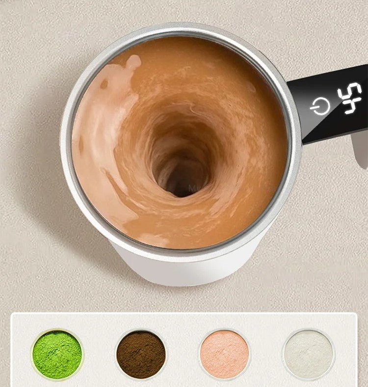 Smart Self‑Stirring Cup with LED Temperature Screen