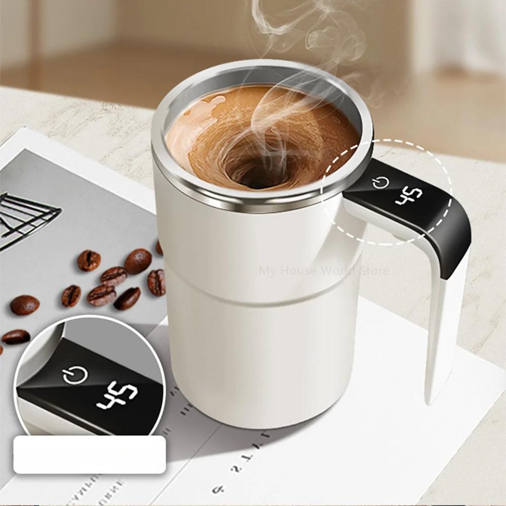 Smart Self‑Stirring Cup with LED Temperature Screen