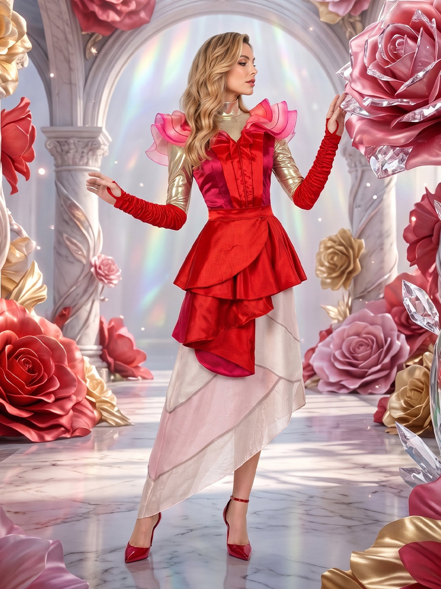 Cosplay Costume Red Fantasy Queen - Image 11