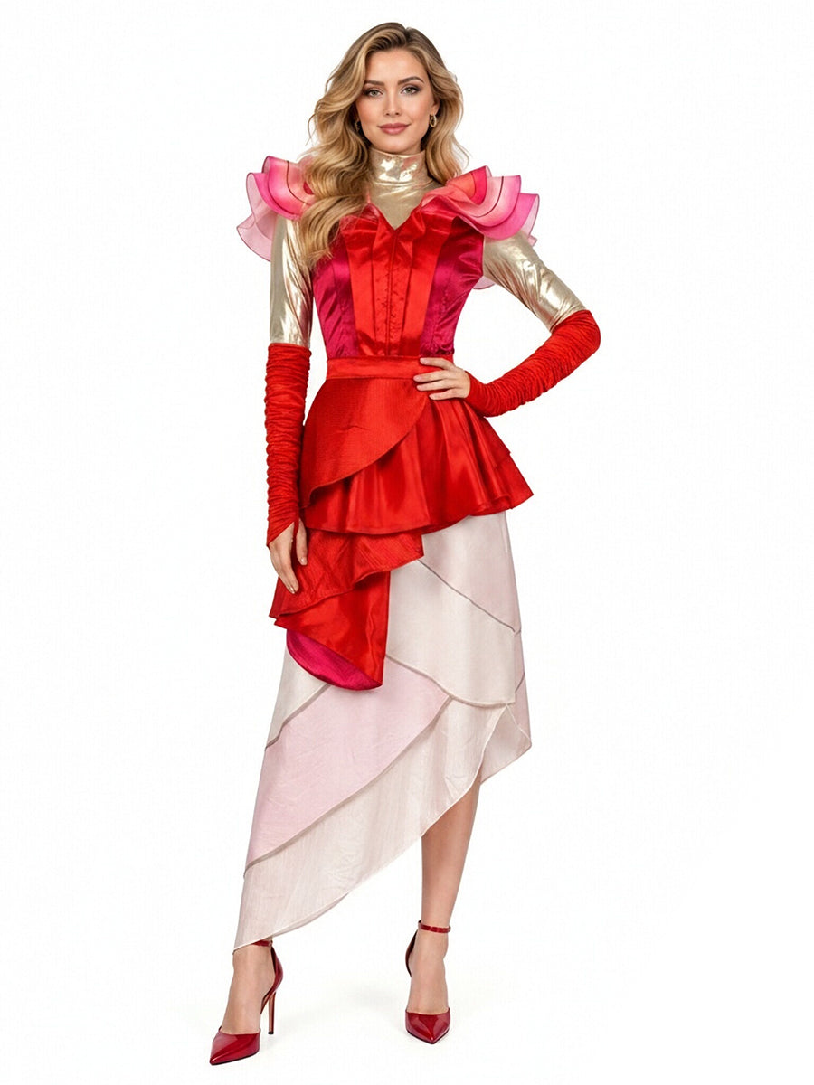 Cosplay Costume Red Fantasy Queen - Image 9