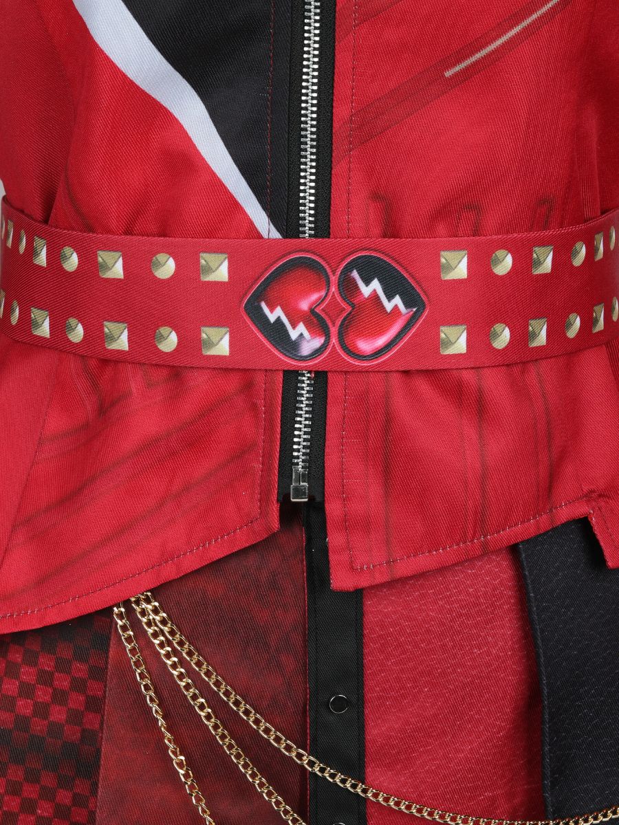 Women 5 Piece Red Princess Rocker Costume - Image 13