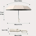 Windproof Travel Umbrella Carabiner Clip Handle - Image 7