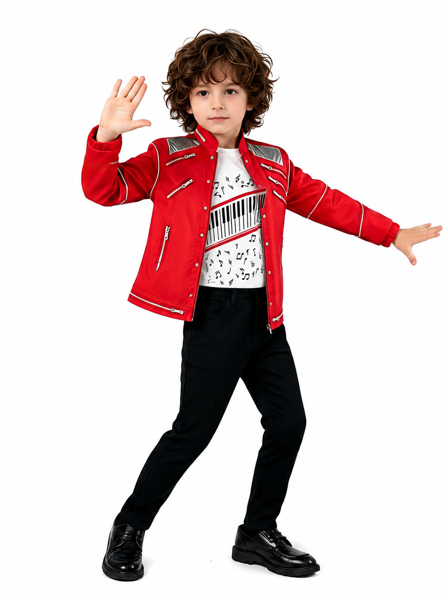 3 Piece 80s Pop Star Costume - Image 4