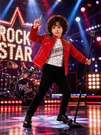 3 Piece 80s Pop Star Costume - Image 6