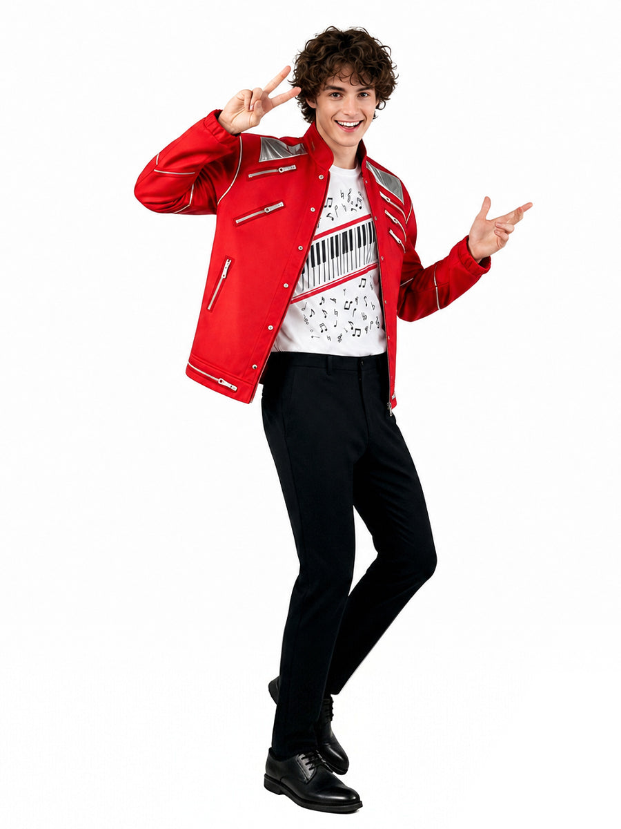 3 Piece 80s Pop Star Costume - Image 8