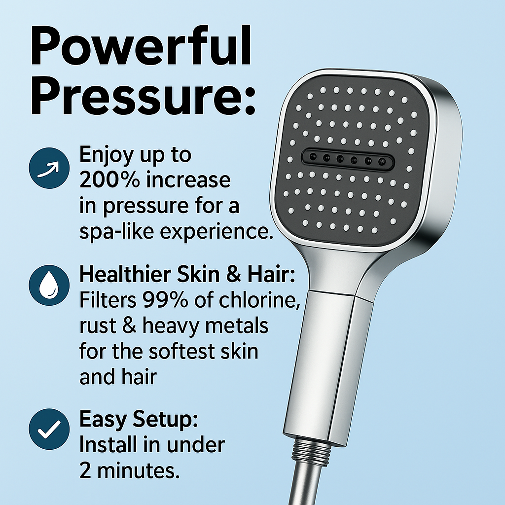 High Pressure Filtered Shower Head - Image 2