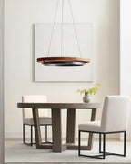 Modern Dual Ring LED Chandelier for Indoor Ceiling Lighting