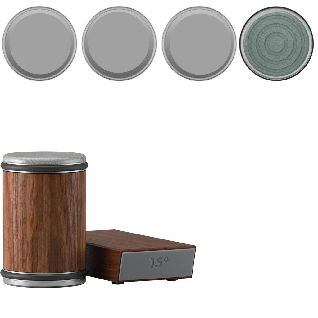 Efficient 2-in-1 Rolling Knife Sharpener Dual-Angle with Magnetic Knife Holder