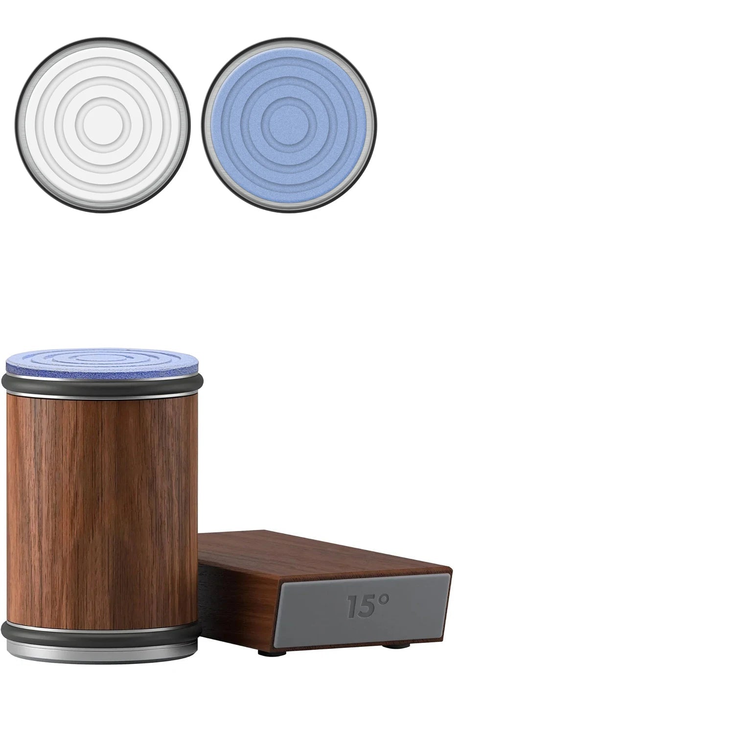 Efficient 2-in-1 Rolling Knife Sharpener Dual-Angle with Magnetic Knife Holder