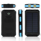 Outdoor Solar Power Bank Compact Fast-Charge Dual USB Device