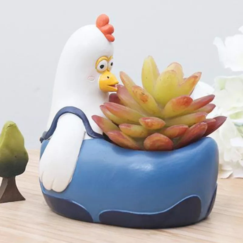 Whimsical Animal Plant Pots Collection