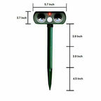 Ultrasonic Animal Deterrent Solar Motion-Activated Garden Pest Repeller (1 Repeller)