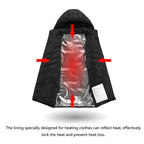 Unisex Heated Jacket Rechargeable Winter Coat with Heat Settings