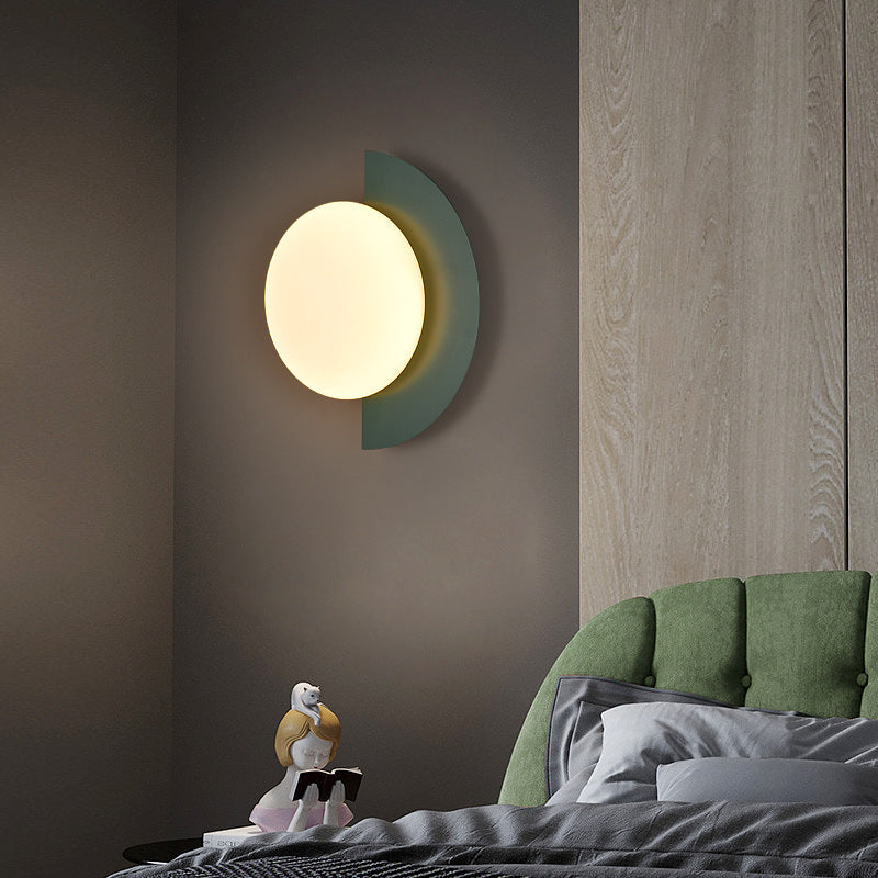 Naorena – Semicircle Wall Light With Round Shade - Image 12