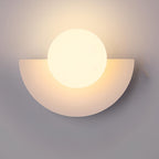 Naorena – Semicircle Wall Light With Round Shade - Image 6