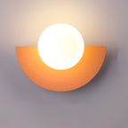 Naorena – Semicircle Wall Light With Round Shade - Image 5