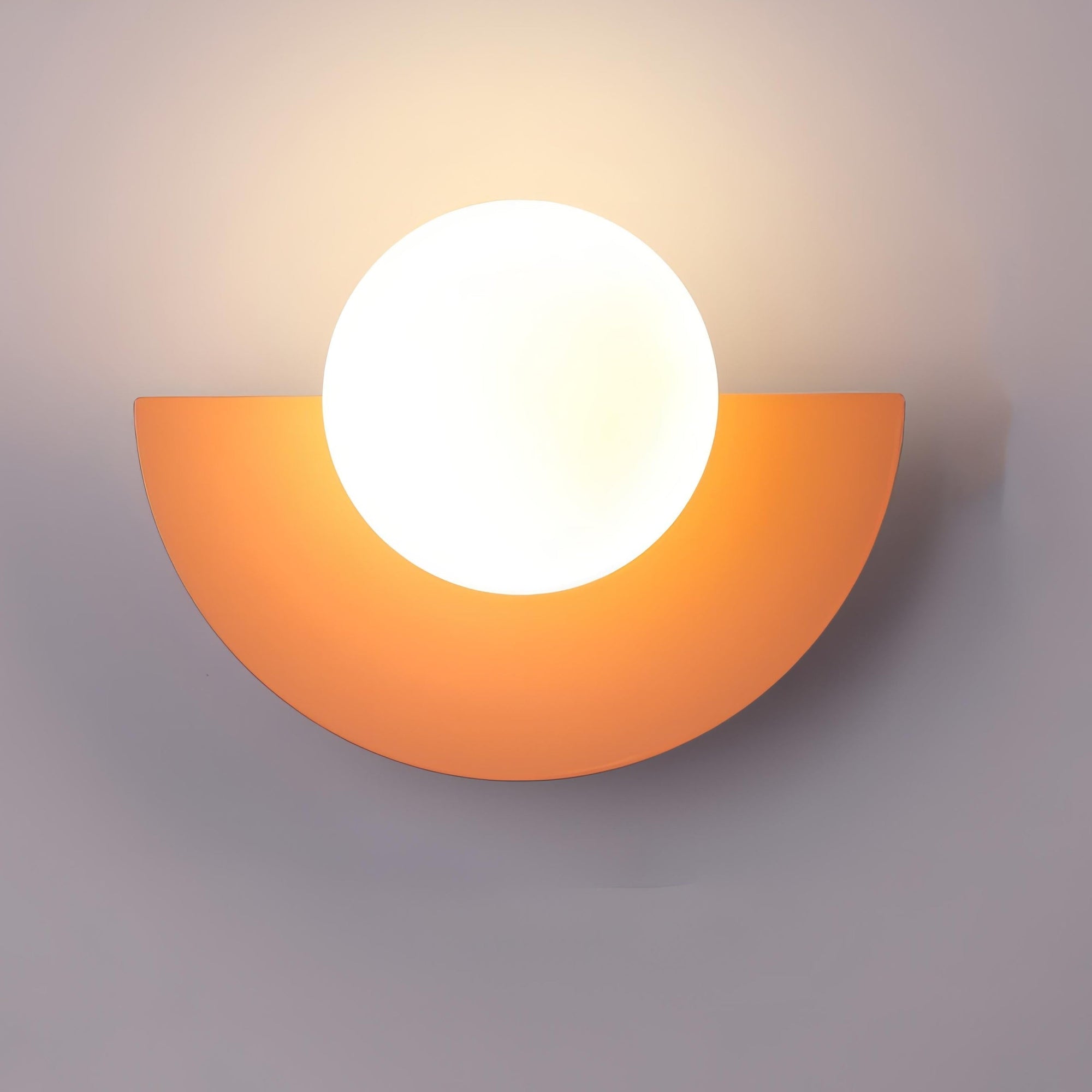 Naorena – Semicircle Wall Light With Round Shade - Image 5