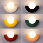 Naorena – Semicircle Wall Light With Round Shade - Image 8