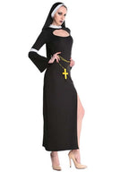 Womens 3 Piece Nun Costume Set - Image 3