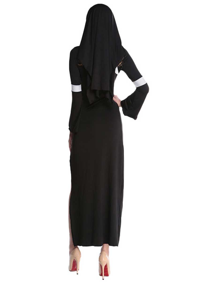 Womens 3 Piece Nun Costume Set - Image 2