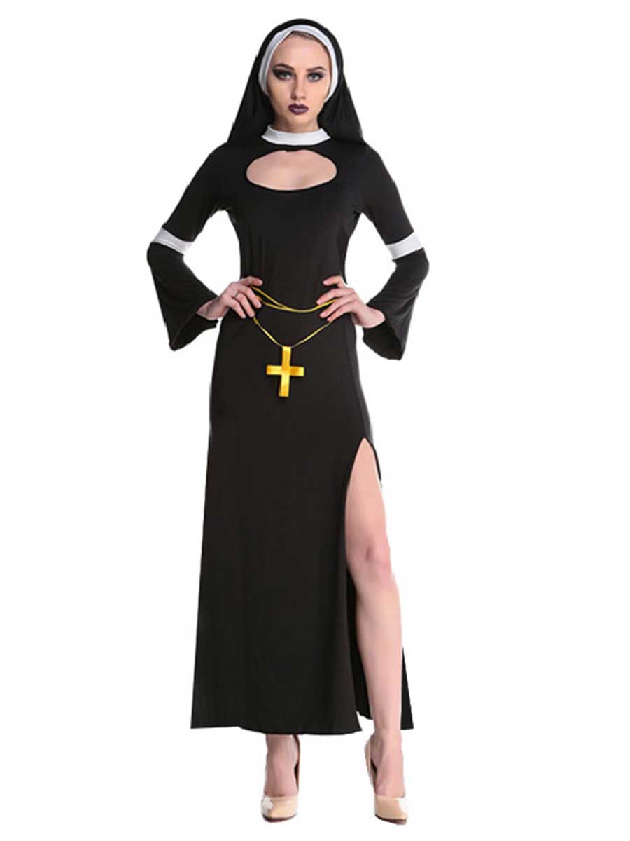 Womens 3 Piece Nun Costume Set