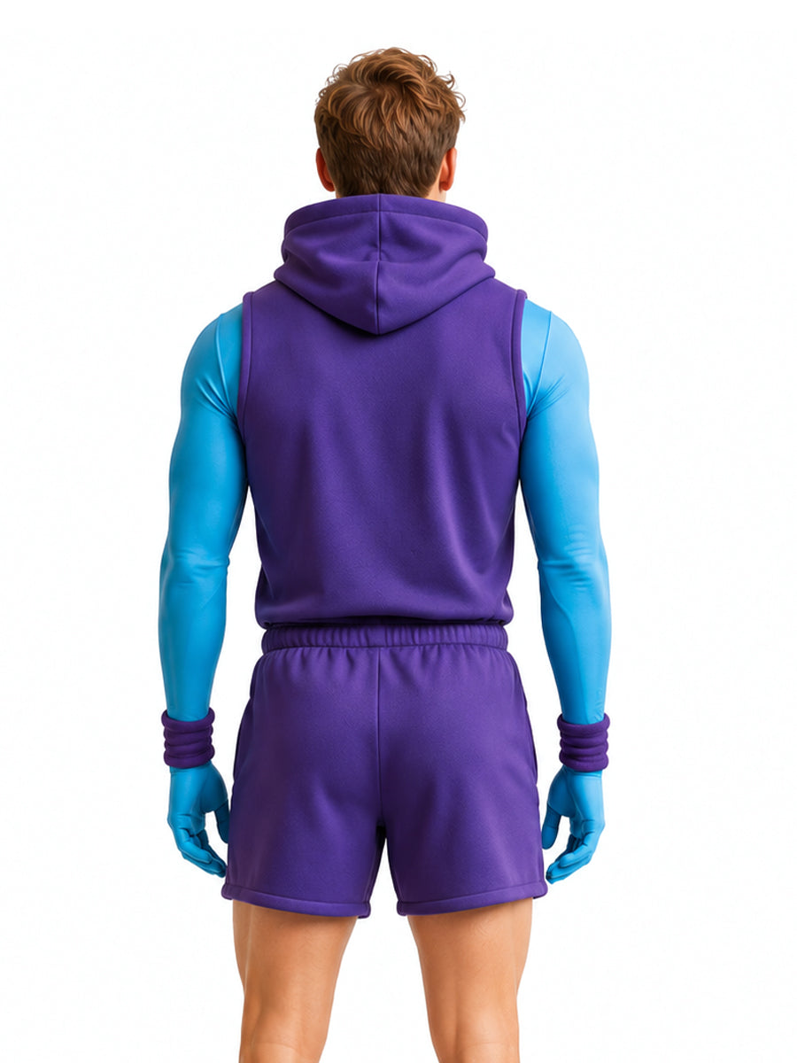 Men 6 Piece Costume Set Skull Villain - Image 3
