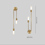 Mezara - Modern Gold LED Wall Sconce Set of 2 - Image 6