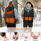 Unisex Heated Vest Lightweight USB-Powered Core Warming