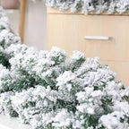 Snow Flocked Artificial Pine Christmas Garland Bendable Wire - Image 4