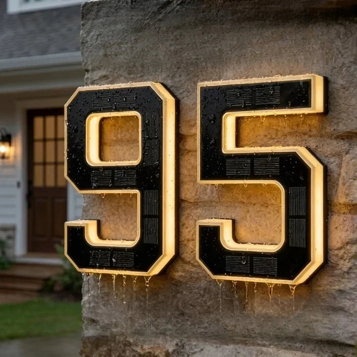Solar House Numbers Backlit LED - Image 4