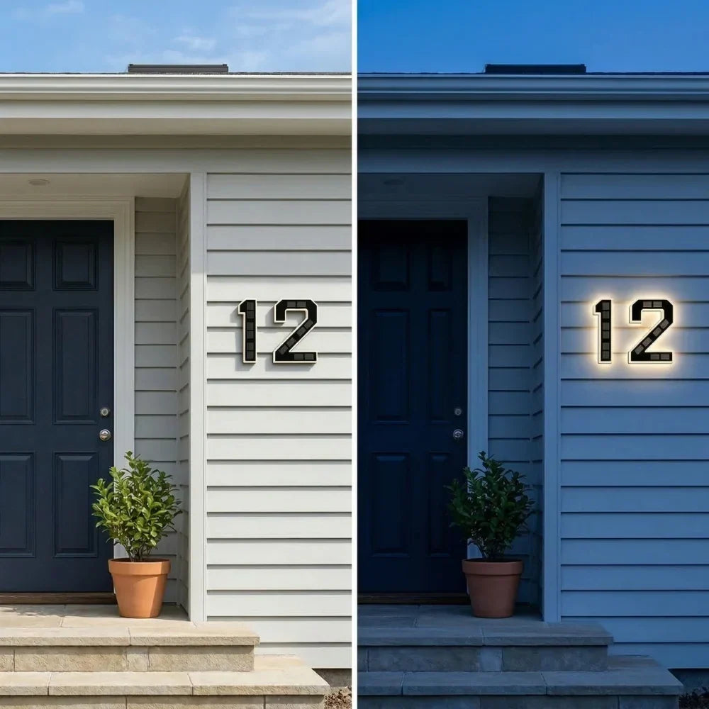 Solar House Numbers Backlit LED - Image 5