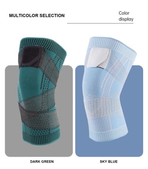 Knee Compression Sleeve Brace Adjustable Straps Pain Relief Support - Image 19