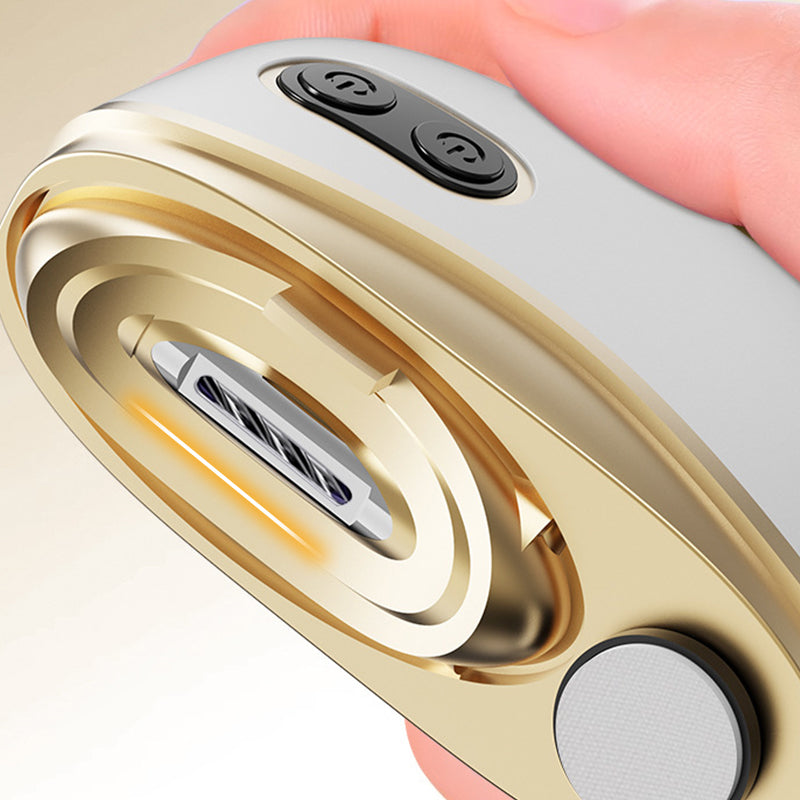 Electric Nail Clipper Polisher 2-in-1 Automatic Nail Trimmer LED Light - Image 2