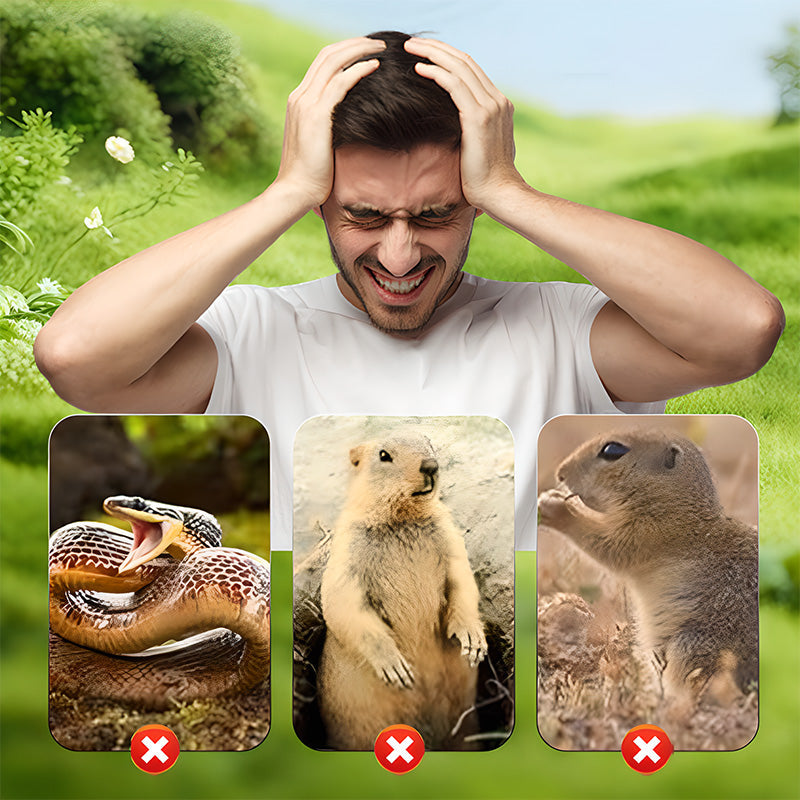 Solar Mole Repellent Stakes Waterproof Sonic Vole Gopher Deterrent Yard - Image 7
